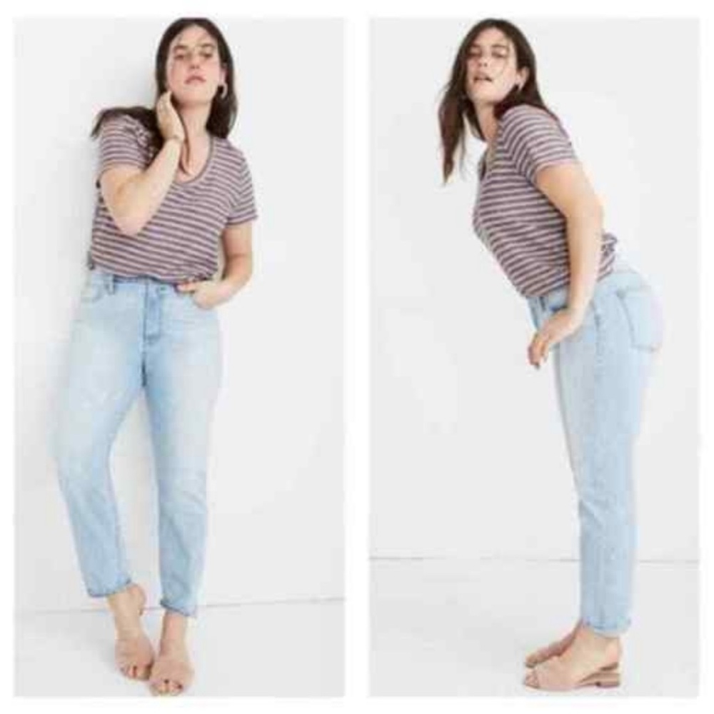 Madewell Light Wash Straight Leg Jeans